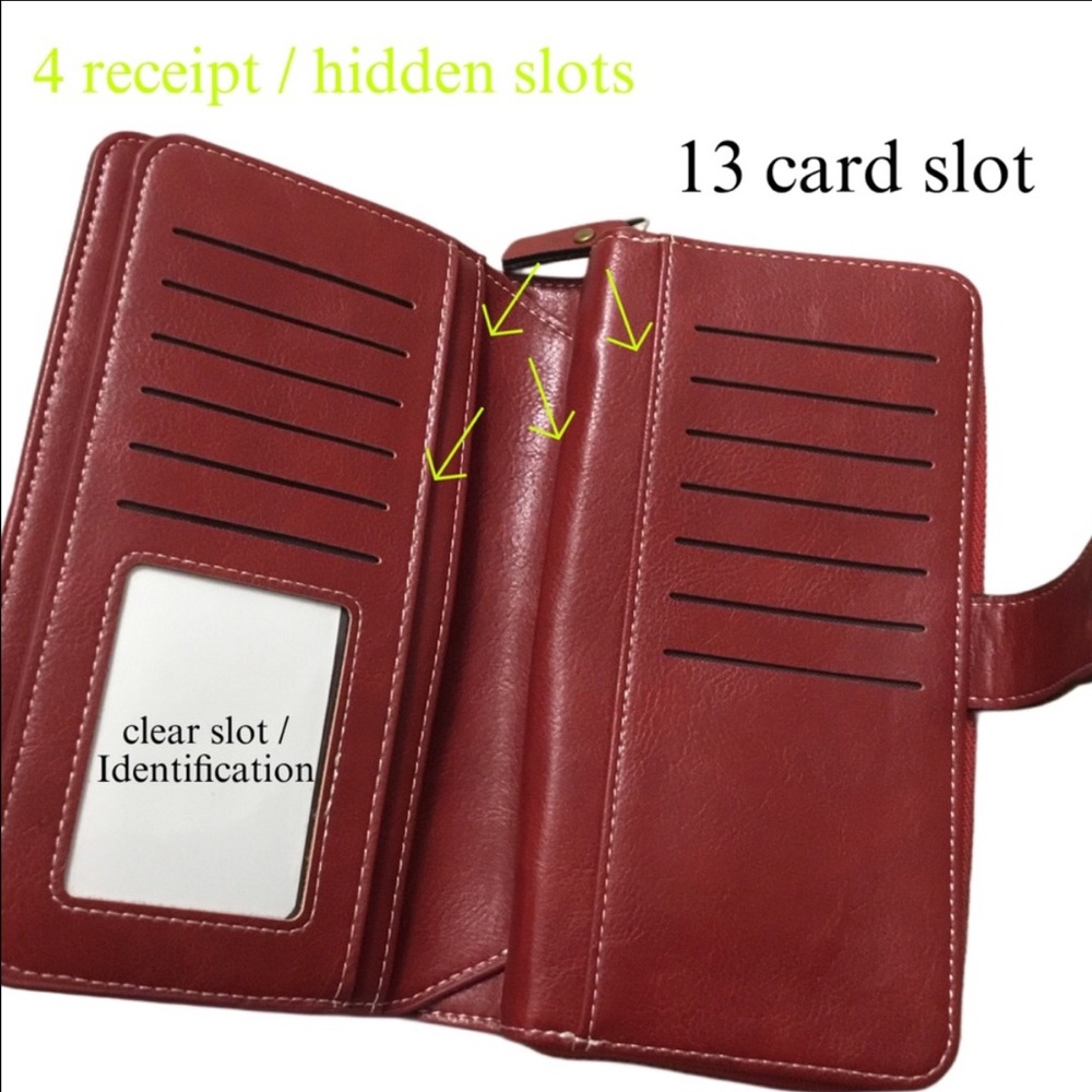 RFID Tri-Fold Wristlet Wallet - Picture 8 of 11